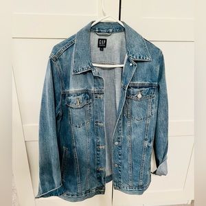 GAP oversized icon denim jacket large